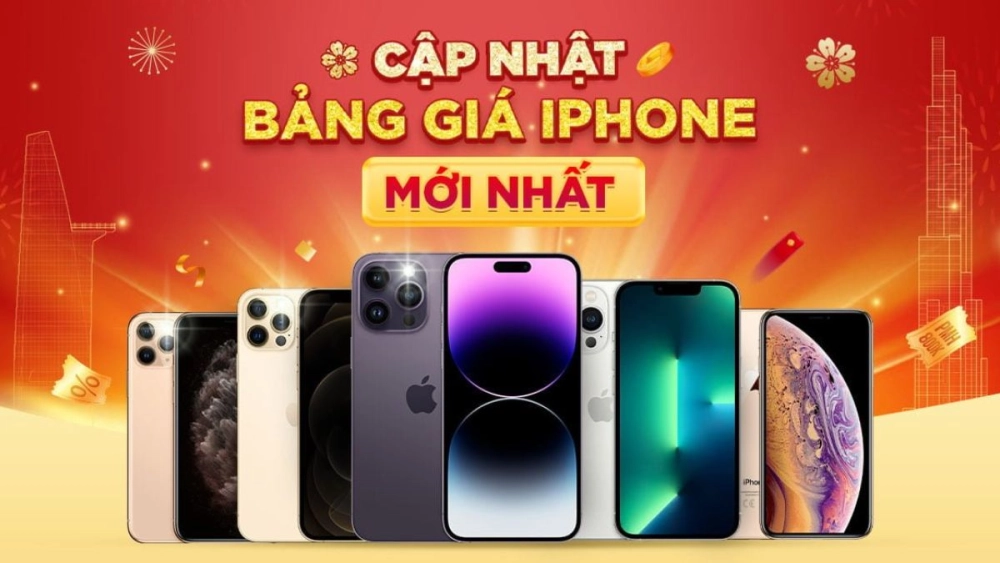 Biểu đồ giá iPhone 12 cũ so với iPhone 15/16 mới tại các cửa hàng uy tín.